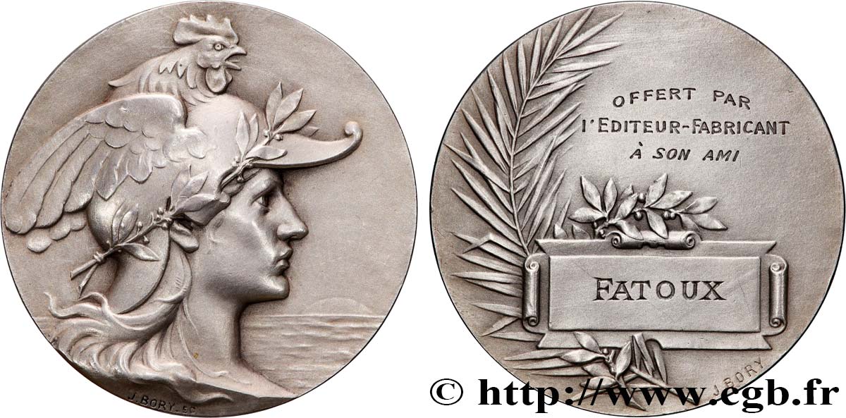 TERZA REPUBBLICA FRANCESE Médaille, Offert par l’Editeur-fabricant SPL
