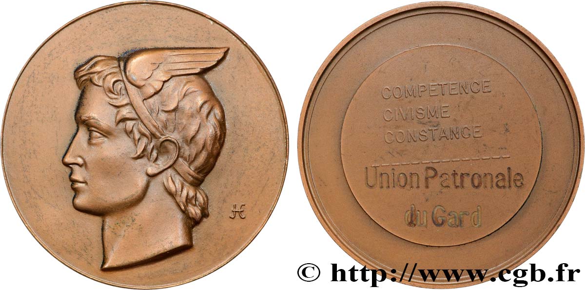 V REPUBLIC Médaille, Compétence, Civisme et Constance AU