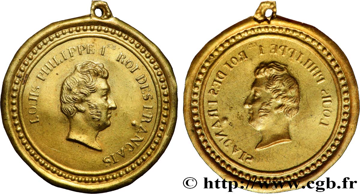 LUIGI FILIPPO I Médaille, Roi Louis-Philippe Ier, tirage uniface BB