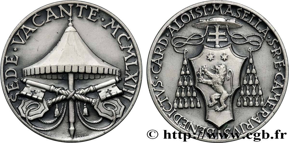 VATICANO E STATO PONTIFICIO Médaille, Siège vacant SPL