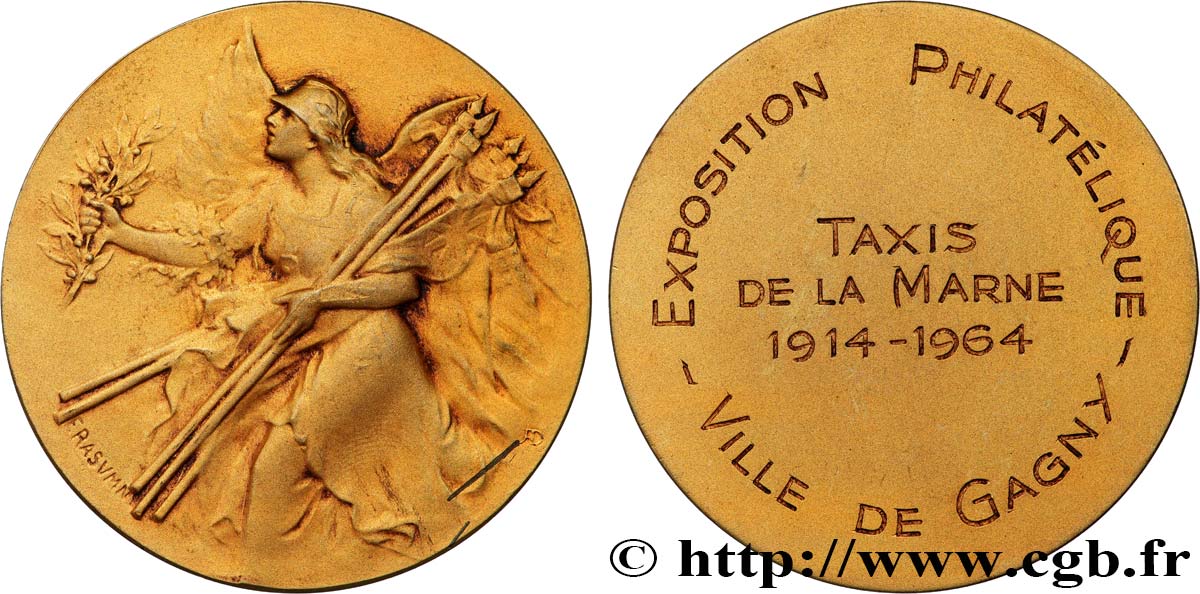 CINQUIÈME RÉPUBLIQUE Médaille, Exposition Philatélique TTB+