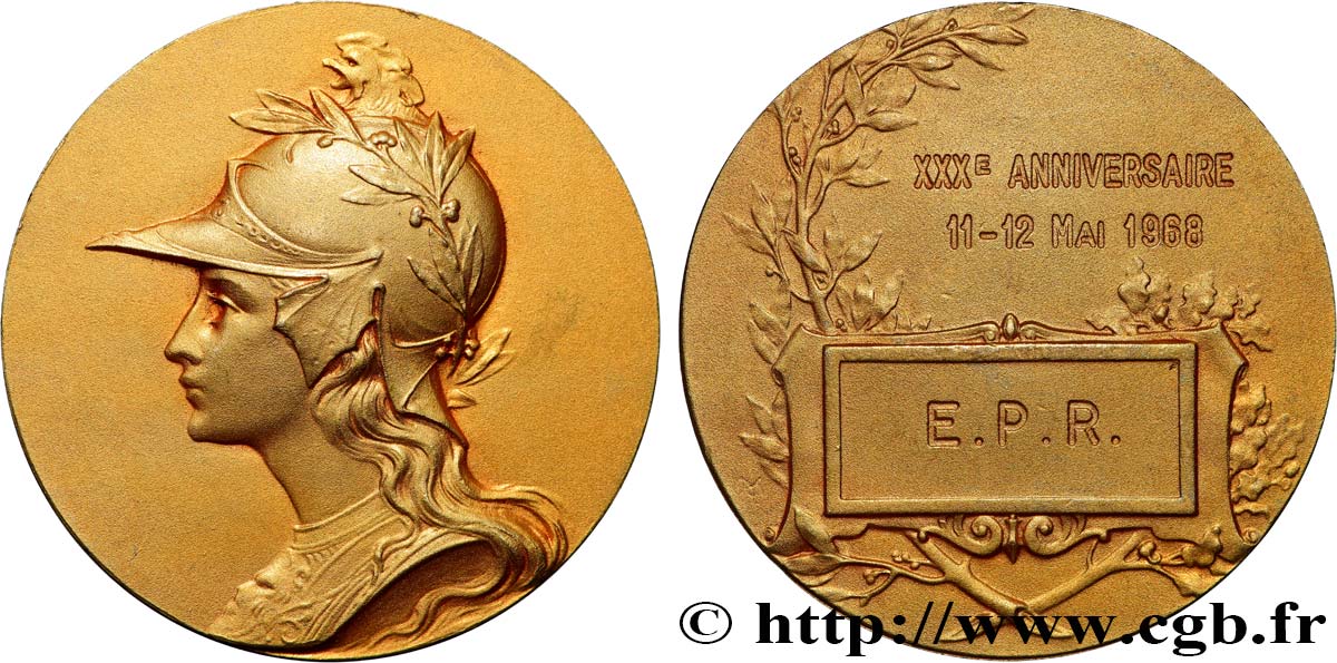 QUINTA REPUBBLICA FRANCESE Médaille, 30e anniversaire de l’E.P.R. q.SPL