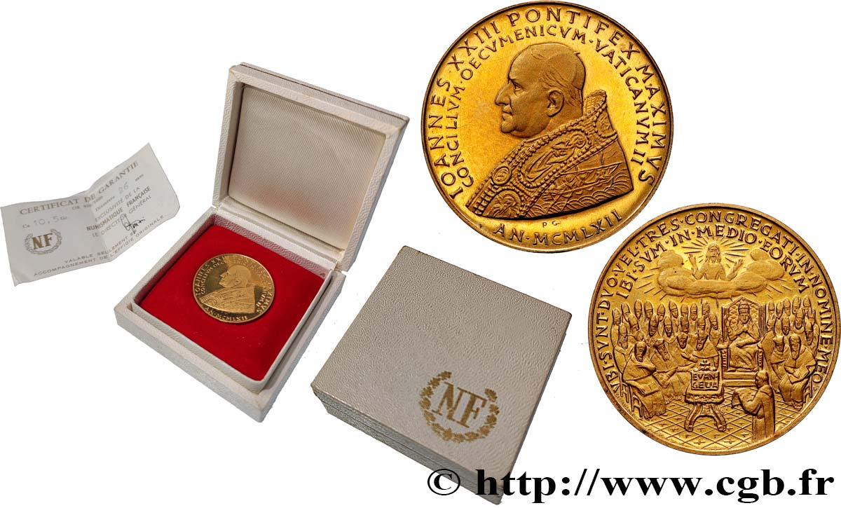ITALIE - ÉTATS DE L ÉGLISE - JEAN XXIII (Angelo Guiseppe Roncalli) Médaille, Concile Vatican II SPL