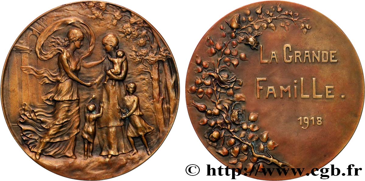 BELGIQUE - ROYAUME DE BELGIQUE - ALBERT Ier Médaille, La grande famille TTB