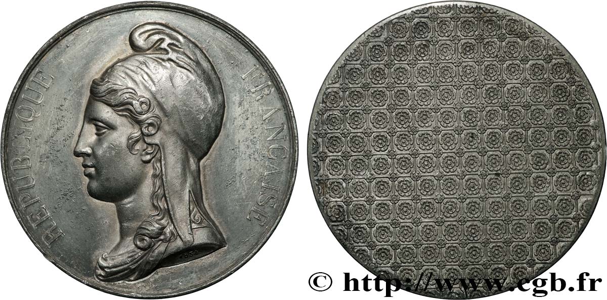 LOUIS-PHILIPPE Ier Médaille, République Française, tirage uniface TTB