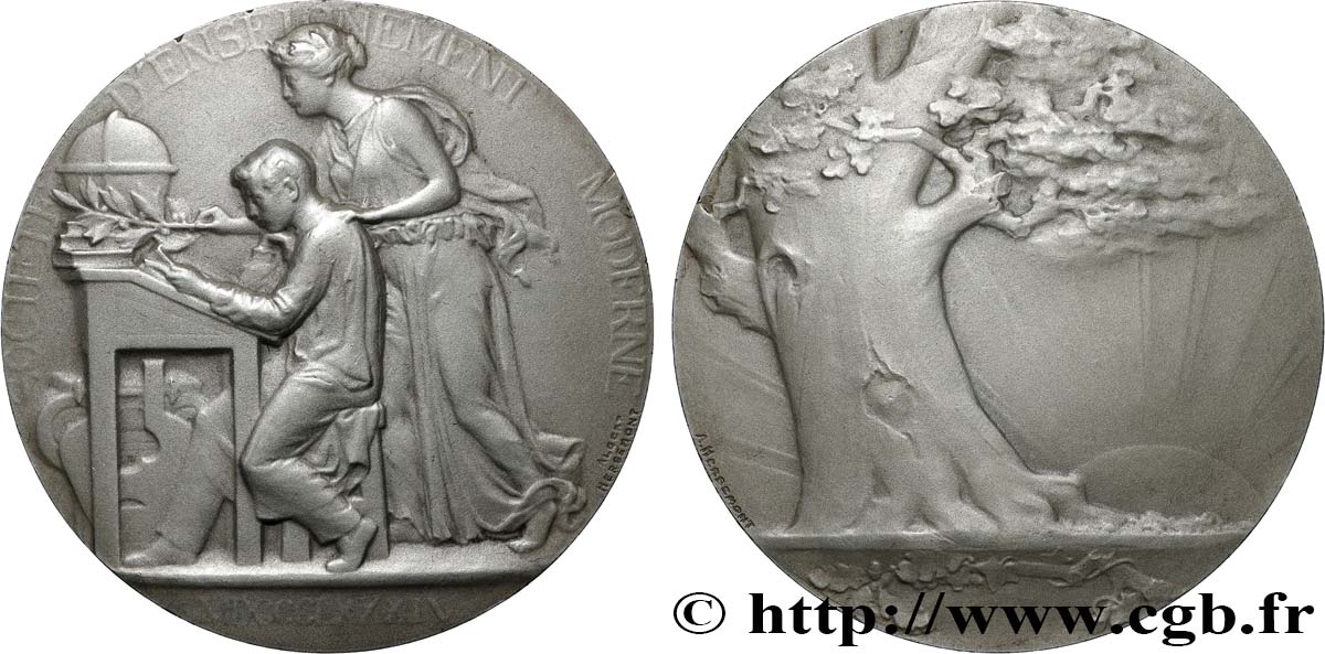 Médaille Ancienne 1897 - Société Pour L'Instruction Élémentaire - M.F Robida