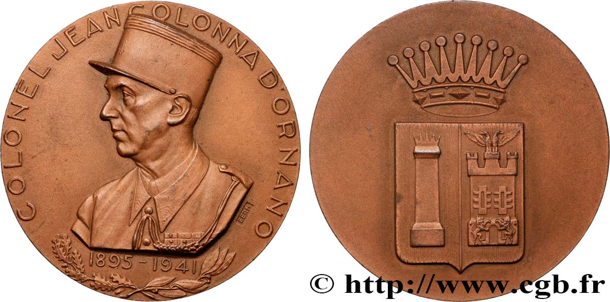 FRANCE LIBRE Médaille, Colonel Jean Colonna d’Ornano EBC