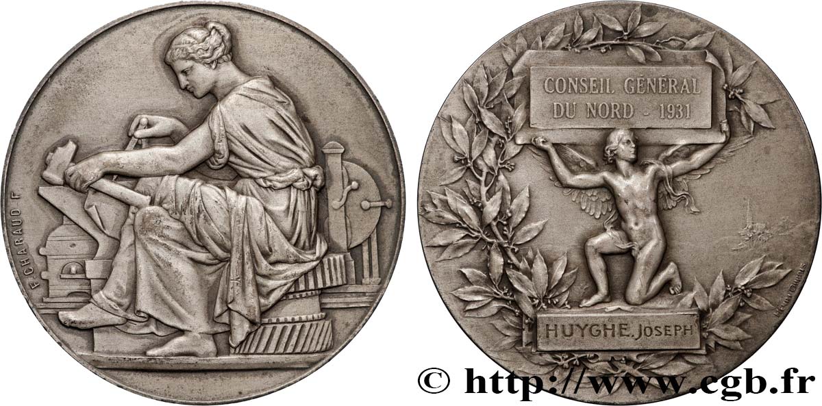 TROISIÈME RÉPUBLIQUE Médaille, Conseil général du nord TTB+