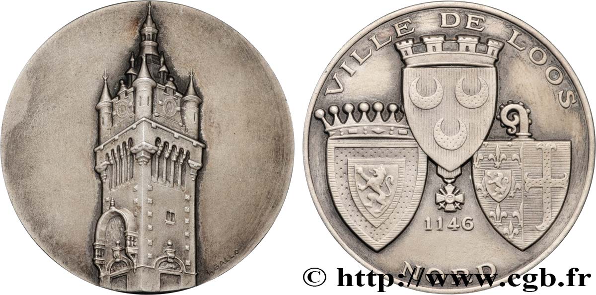 NORD DE LA FRANCE (NOBLESSE ET VILLES DU...) Médaille, Loos VZ