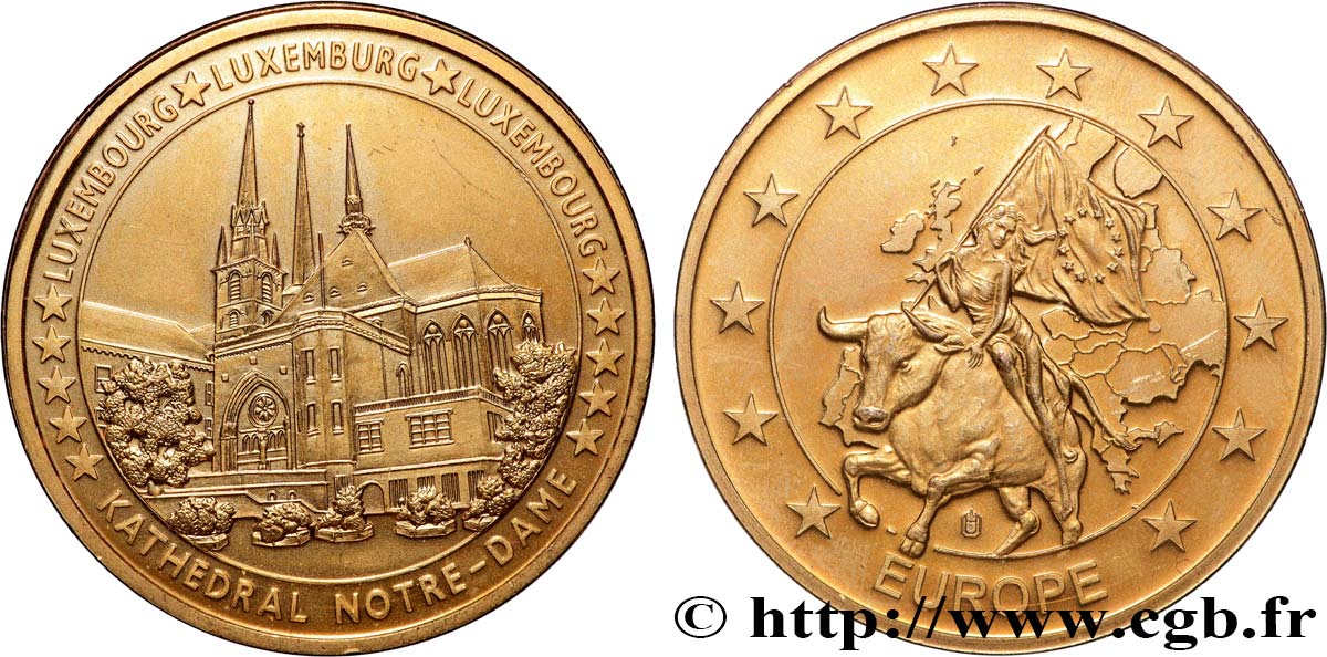 TOURISTIC MEDALS Médaille touristique, Kathedral Notre-Dame au Luxembourg EBC