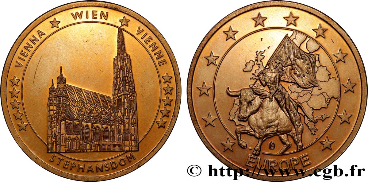 TOURISTIC MEDALS Médaille touristique, Stephansdom, Vienne AU