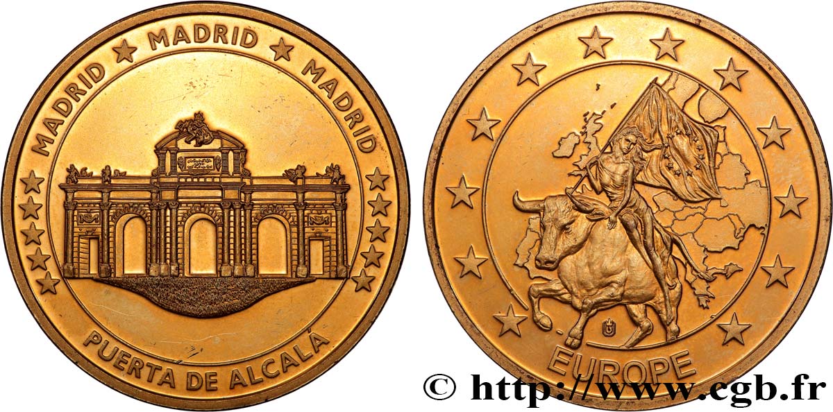 MÉDAILLES TOURISTIQUES Médaille touristique, Puerta de Alcala, Madrid SUP