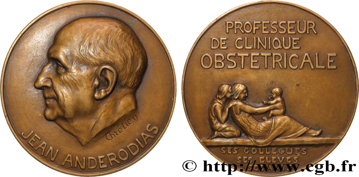 MÉDECINE - SOCIÉTÉS MÉDICALES - MÉDECINS Médaille, Jean-Baptiste Anderodias AU