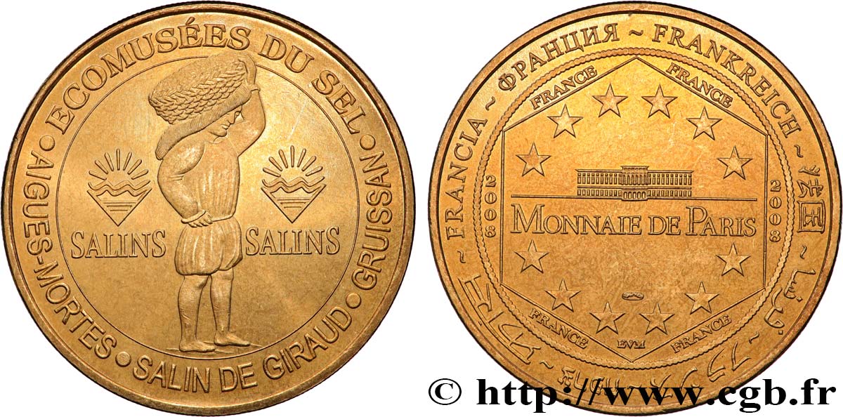 TOURISTIC MEDALS Médaille touristique, Ecomusées du Sel EBC