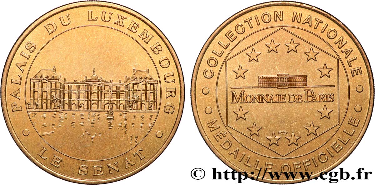TOURISTIC MEDALS Médaille touristique, Palais du Luxembourg, Le Sénat SPL