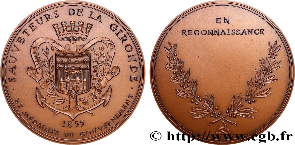 V REPUBLIC Médaille, Sauveteurs de la Gironde AU