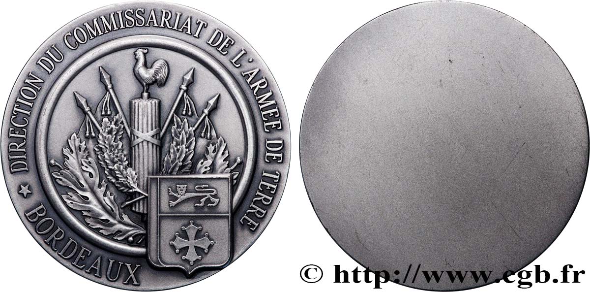 QUINTA REPUBBLICA FRANCESE Médaille, Direction du commissariat de l’armée de terre SPL