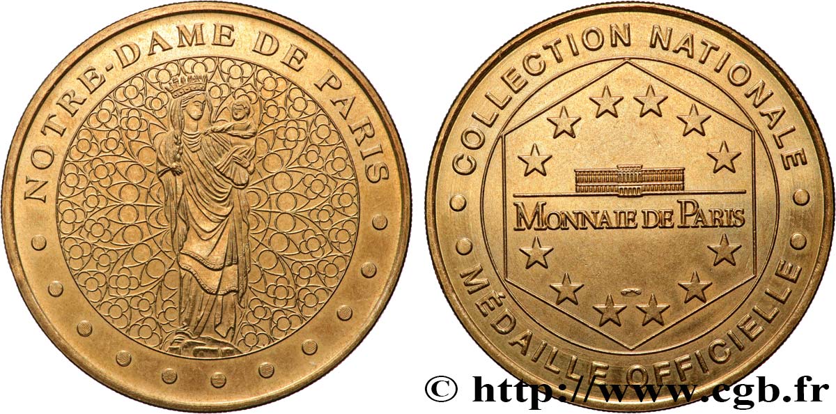 TOURISTIC MEDALS Médaille touristique, Notre-Dame de Paris SPL