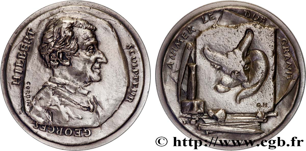 ARTISTS : MUSICIANS, PAINTERS, SCULPTORS Médaille, Georges Hilbert, n°2 AU