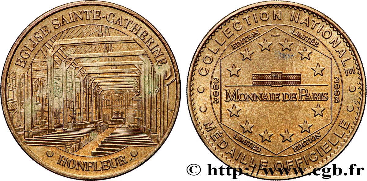 TOURISTIC MEDALS Médaille touristique, Église Sainte-Catherine, Honfleur SPL