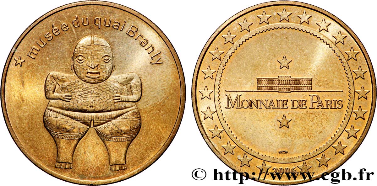 TOURISTIC MEDALS Médaille touristique, Musée du Quai Branly, Paris q.SPL
