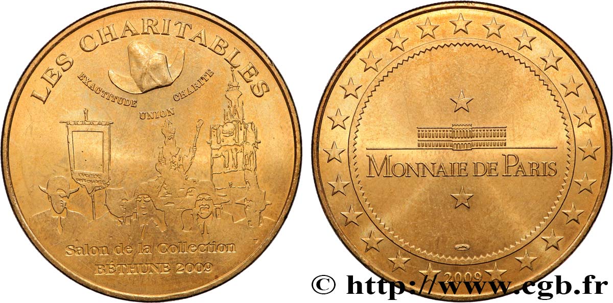 TOURISTIC MEDALS Médaille, Les Charitables, Salon de la Collection, Béthune AU