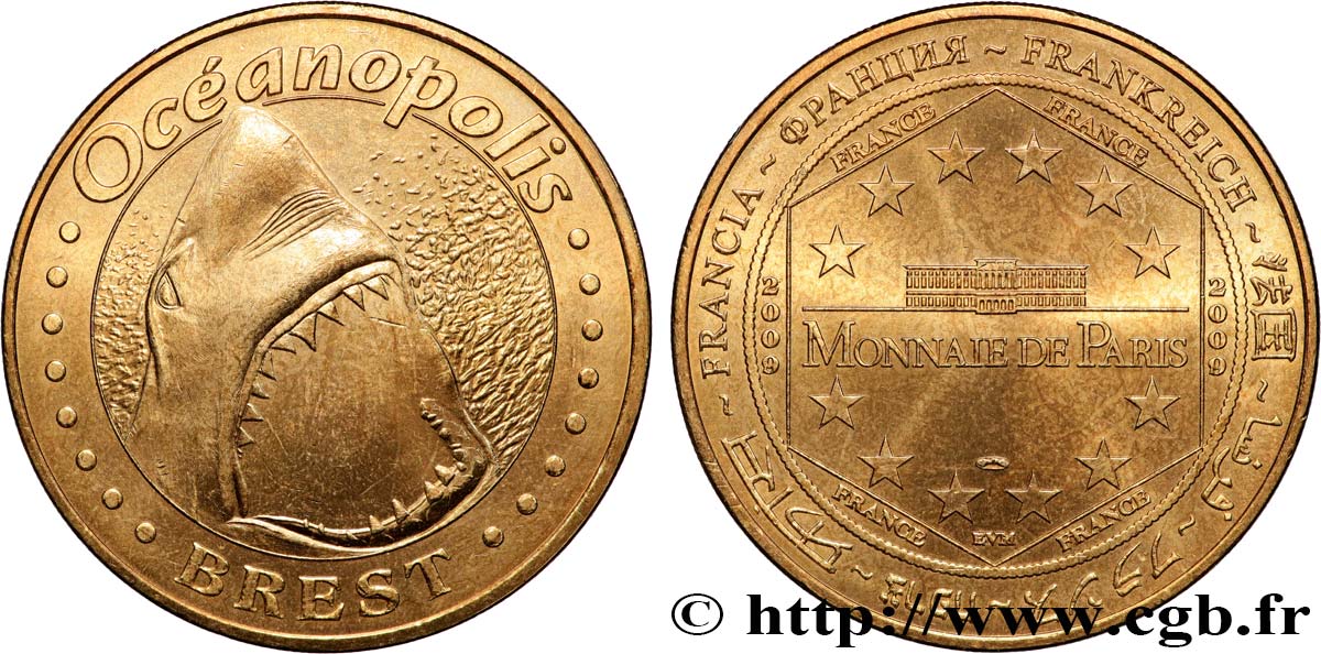 MÉDAILLES TOURISTIQUES Médaille touristique, Océanopolis, Brest SUP