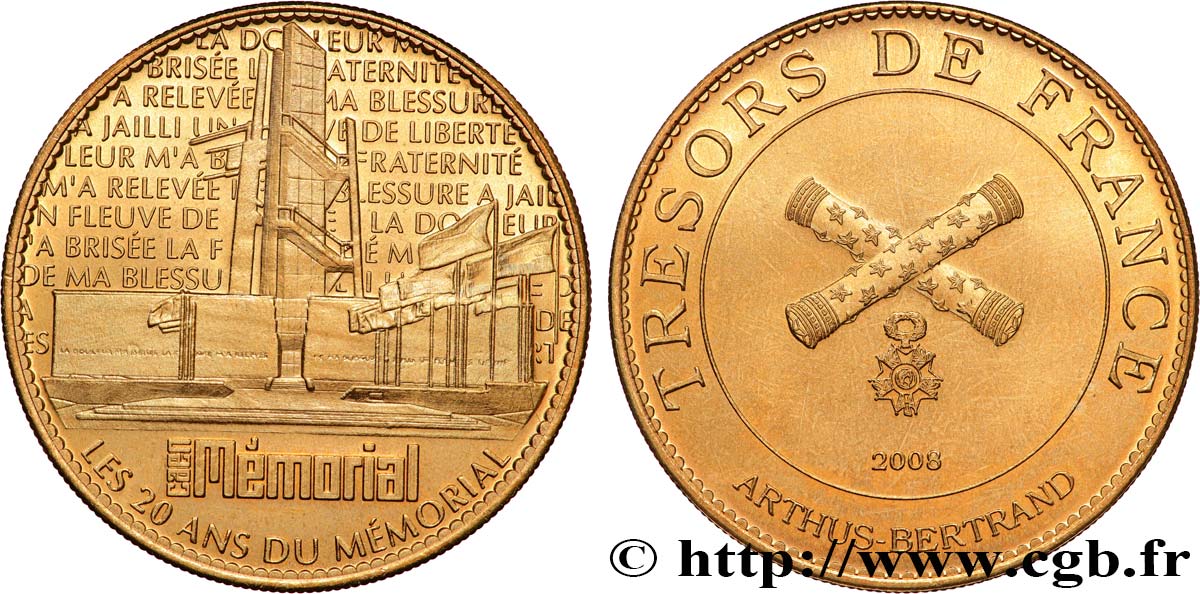 BUILDINGS AND HISTORY Médaille, 20 ans du Mémorial de Caen SPL