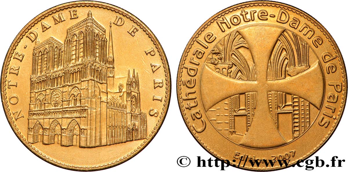 MÉDAILLES TOURISTIQUES Médaille touristique, Notre-Dame de Paris SUP