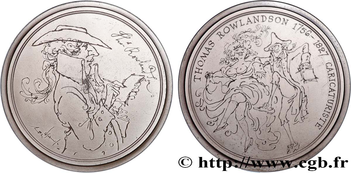 ARTISTS : MUSICIANS, PAINTERS, SCULPTORS Médaille, Thomas Rowlandson, n°3 AU