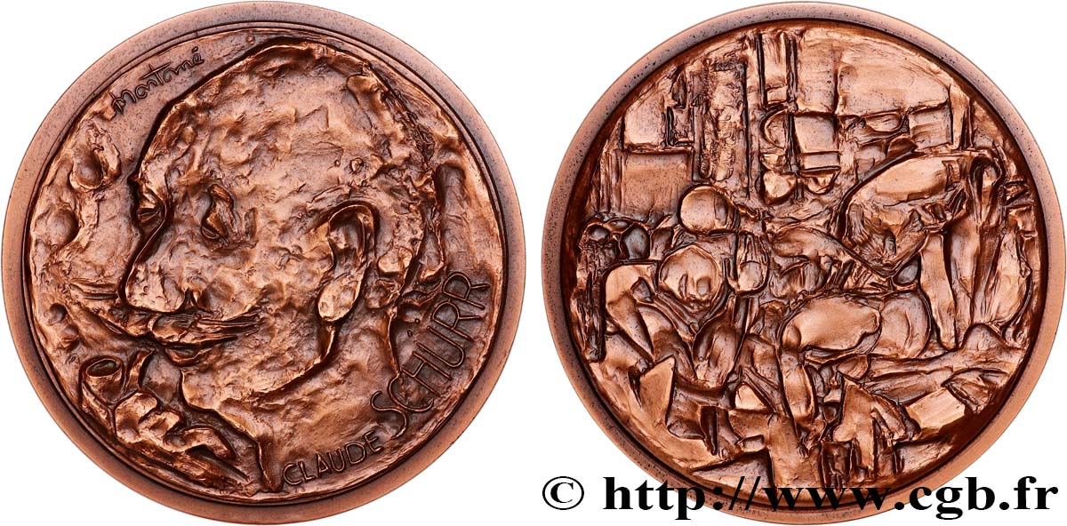 ARTISTS : MUSICIANS, PAINTERS, SCULPTORS Médaille, Claude Schürr, n°1 AU