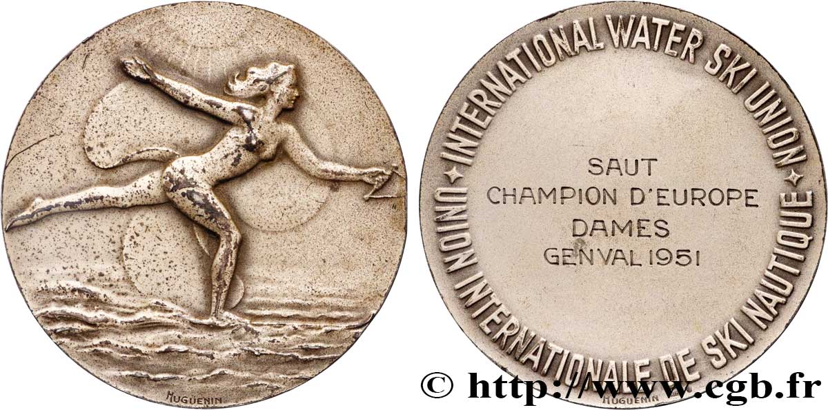 SPORTS Médaille, Union internationale de ski nautique, Championnat d’Europe de saut TTB