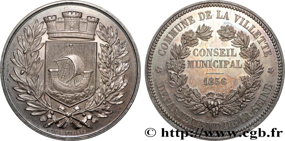 SEGUNDO IMPERIO FRANCES Médaille, Conseil Municipal EBC