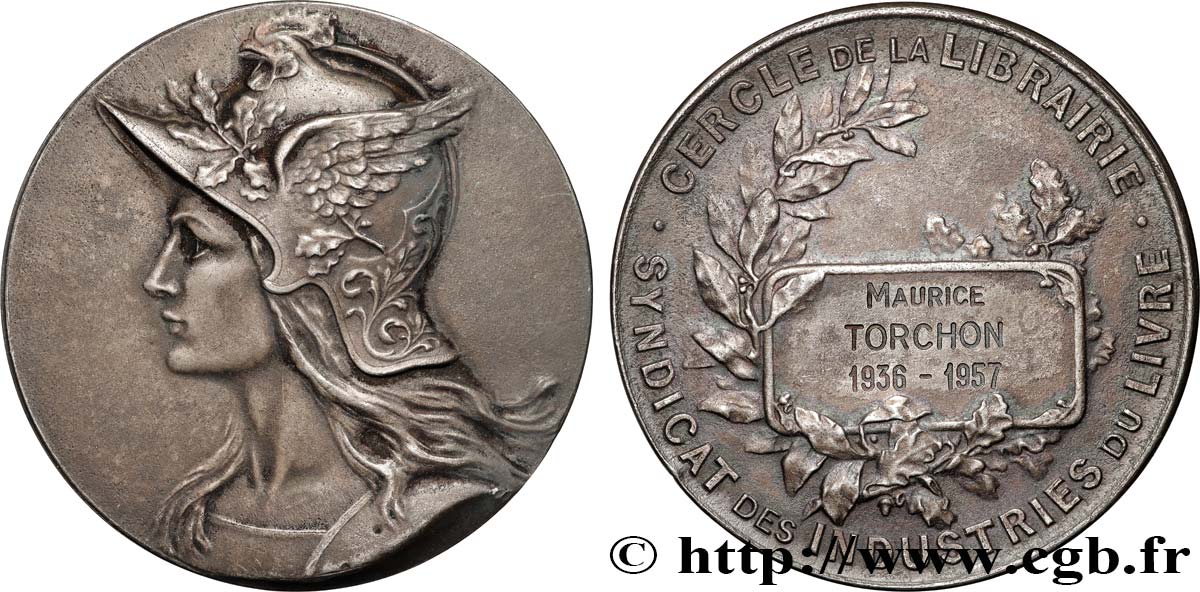 IMPRIMERIE ET PAPETERIE Médaille, Cercle de la librairie TTB+