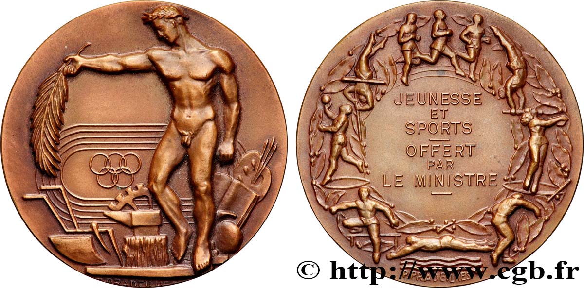 SPORTS Médaille, Jeunesse et Sports AU