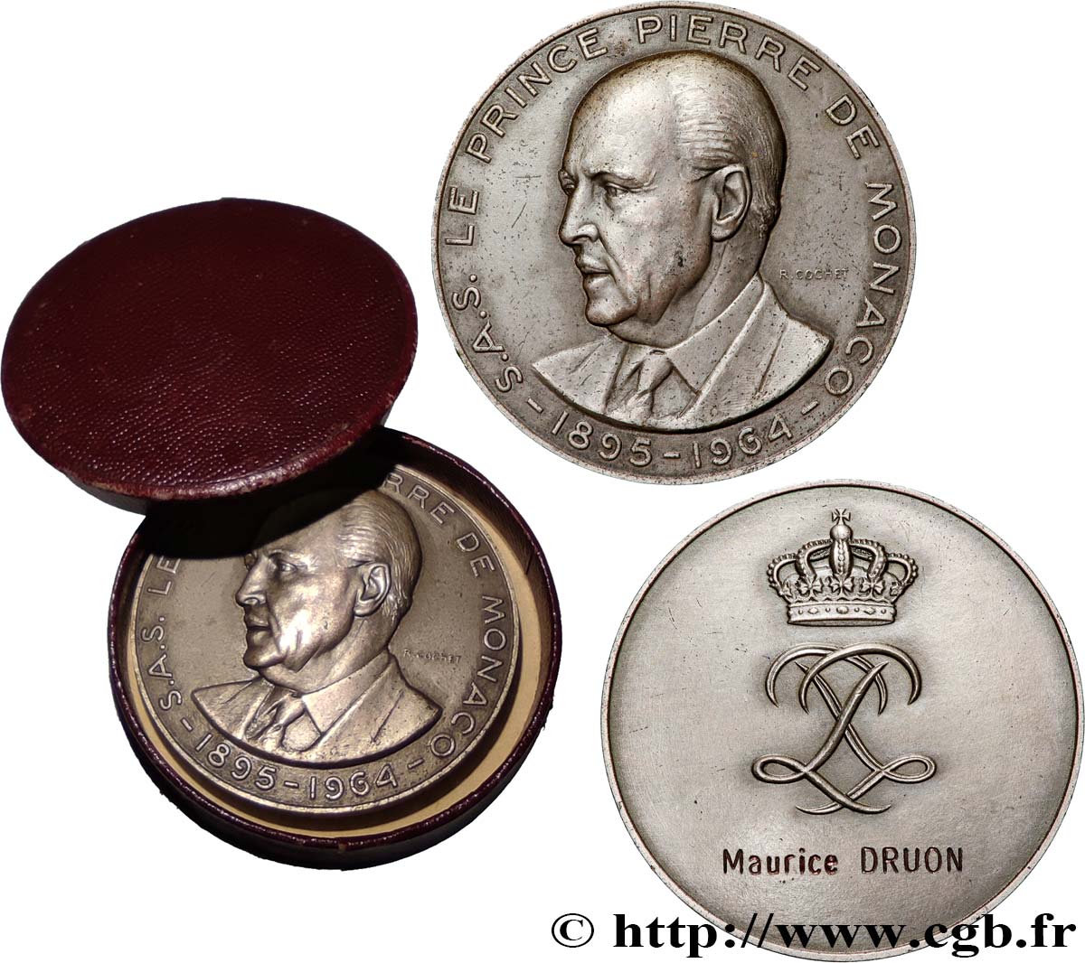 MONACO - PRINCIPAUTÉ DE MONACO - RAINIER III Médaille, Prince Pierre de Monaco TTB+