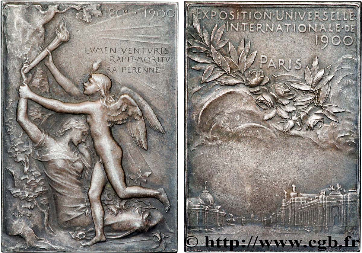 III REPUBLIC Plaquette, Exposition Universelle Internationale AU