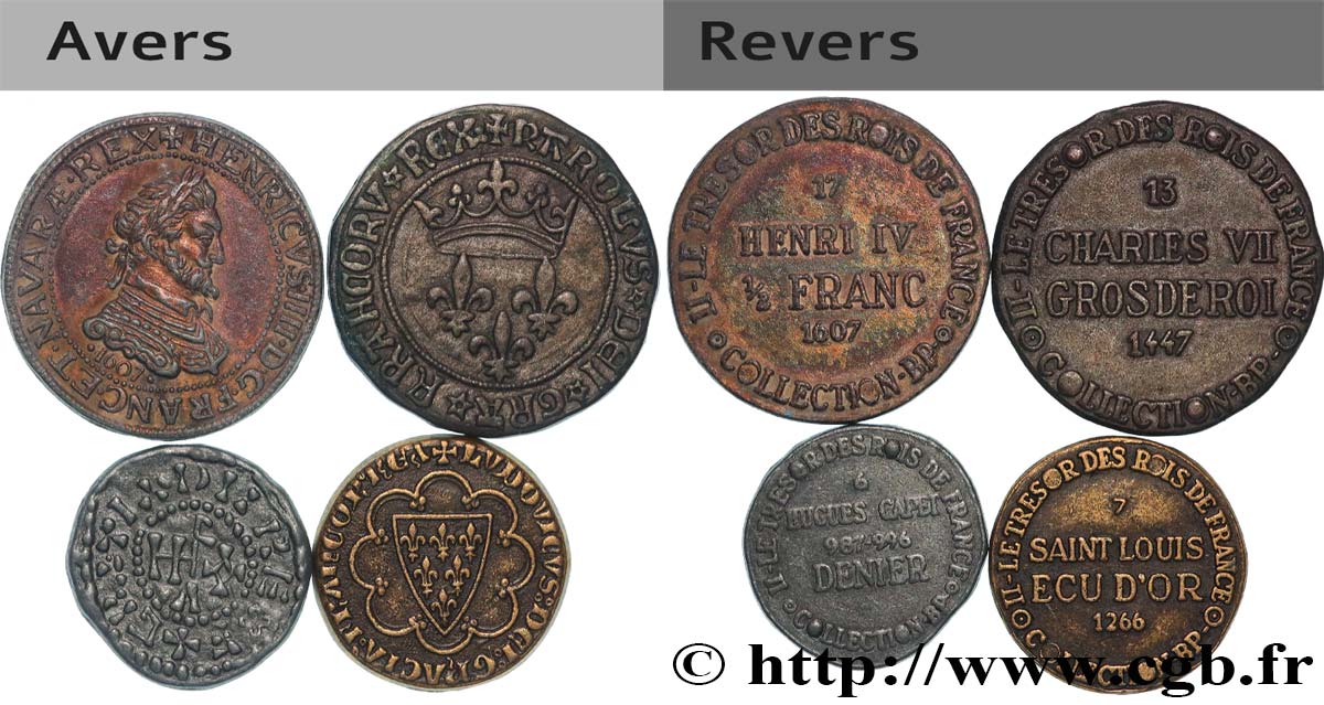 BP jetons and tokens Médailles, lot de 4 ex. AU