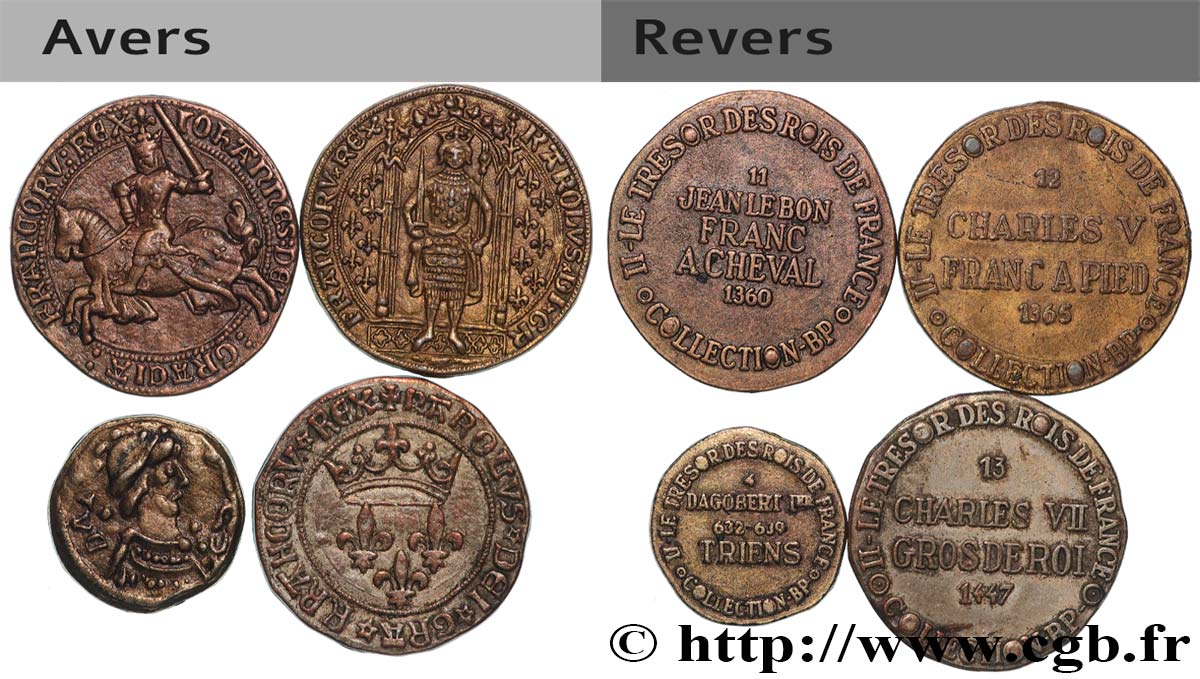 BP jetons and tokens Médailles, lot de 4 ex. AU