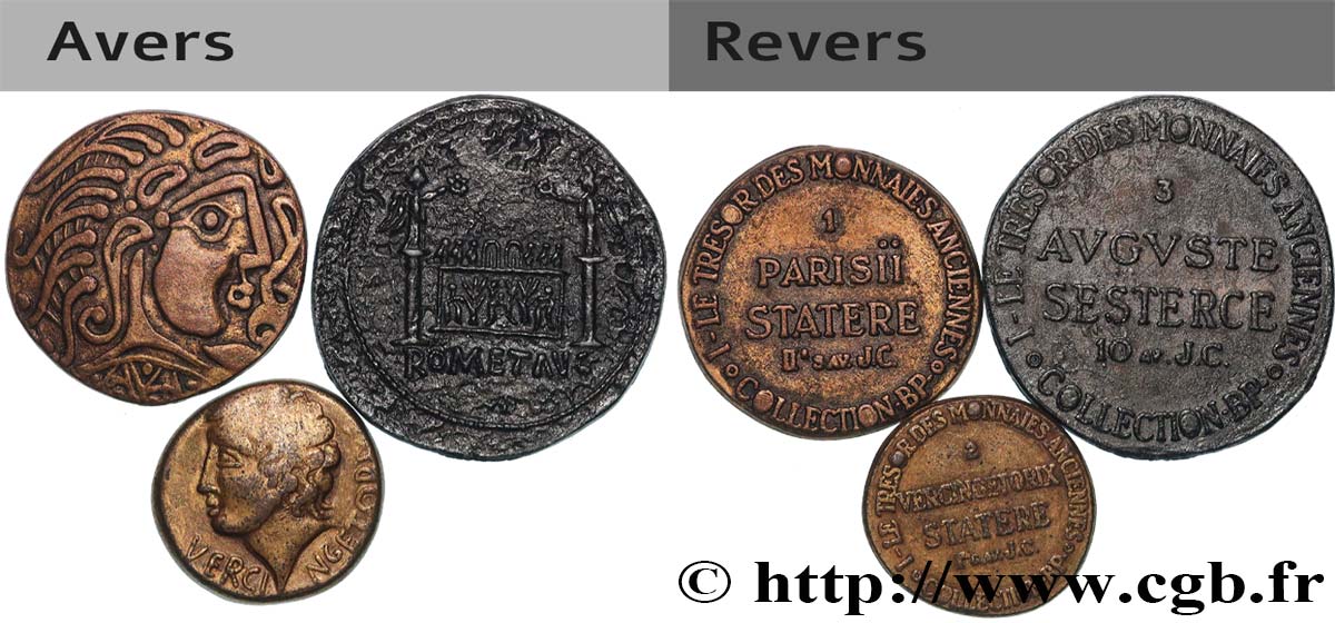 BP jetons and tokens Médailles, lot de 3 ex. AU