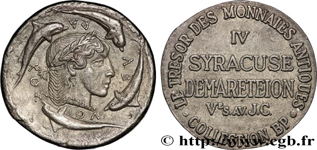 Jetons BP Médaille, sYRACUSE - DEMARETEION - n°IV q.SPL