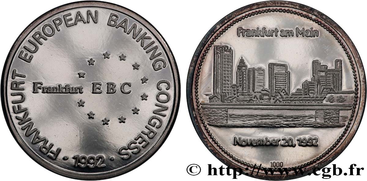 EUROPE Médaille, Frankfurt European Banking congress TTB+