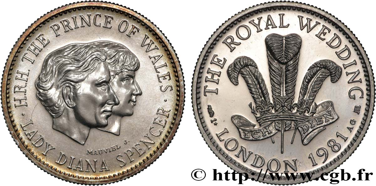 GRAN BRETAGNA - ELISABETTA II Médaille, Mariage du Prince Charles et de Lady Diana SPL