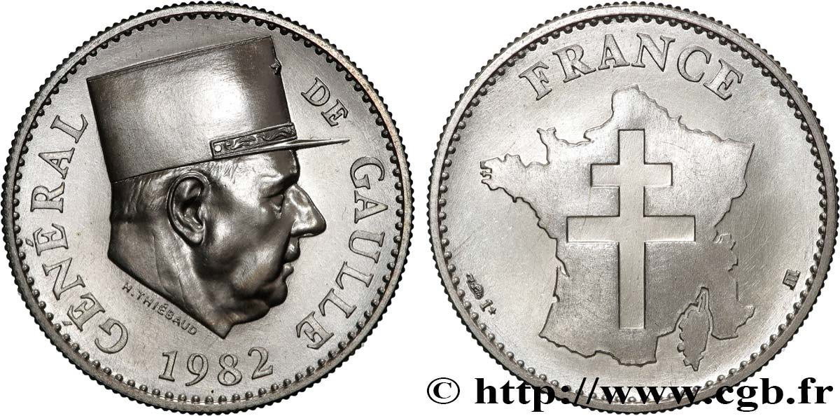 FUNFTE FRANZOSISCHE REPUBLIK Médaille, Charles de Gaulle VZ