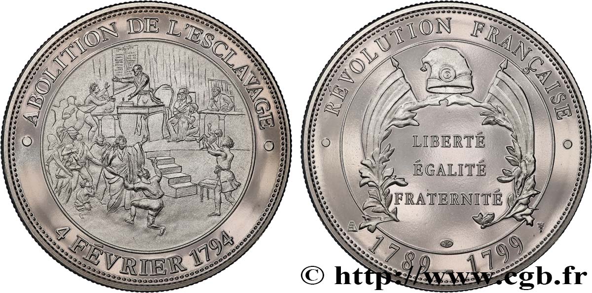 FUNFTE FRANZOSISCHE REPUBLIK Médaille, Abolition de l’esclavage fST