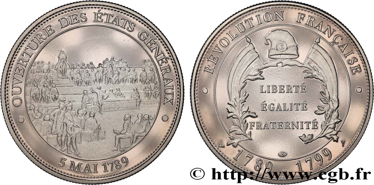 V REPUBLIC Médaille, Ouverture des États Généraux MS