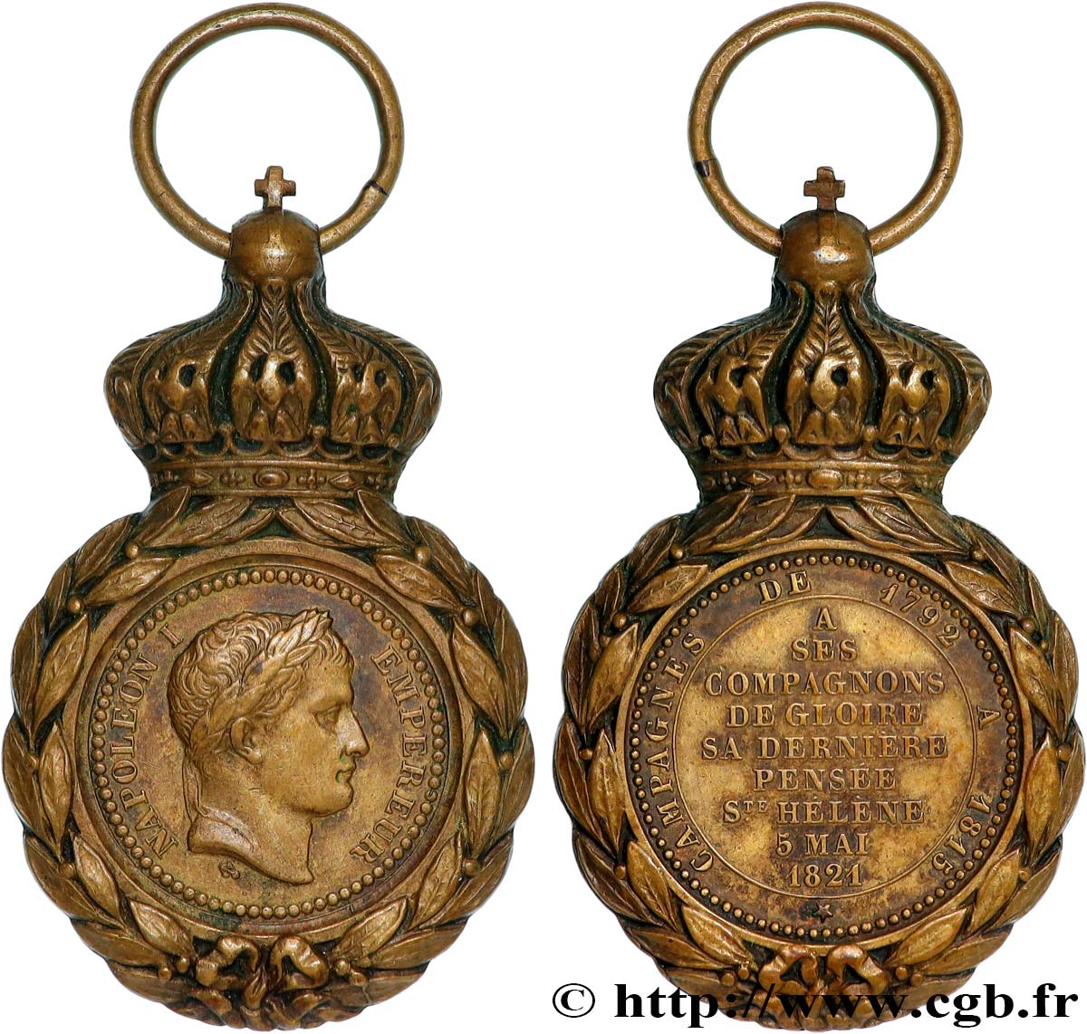 PREMIER EMPIRE / FIRST FRENCH EMPIRE Médaille de Sainte-Hélène AU