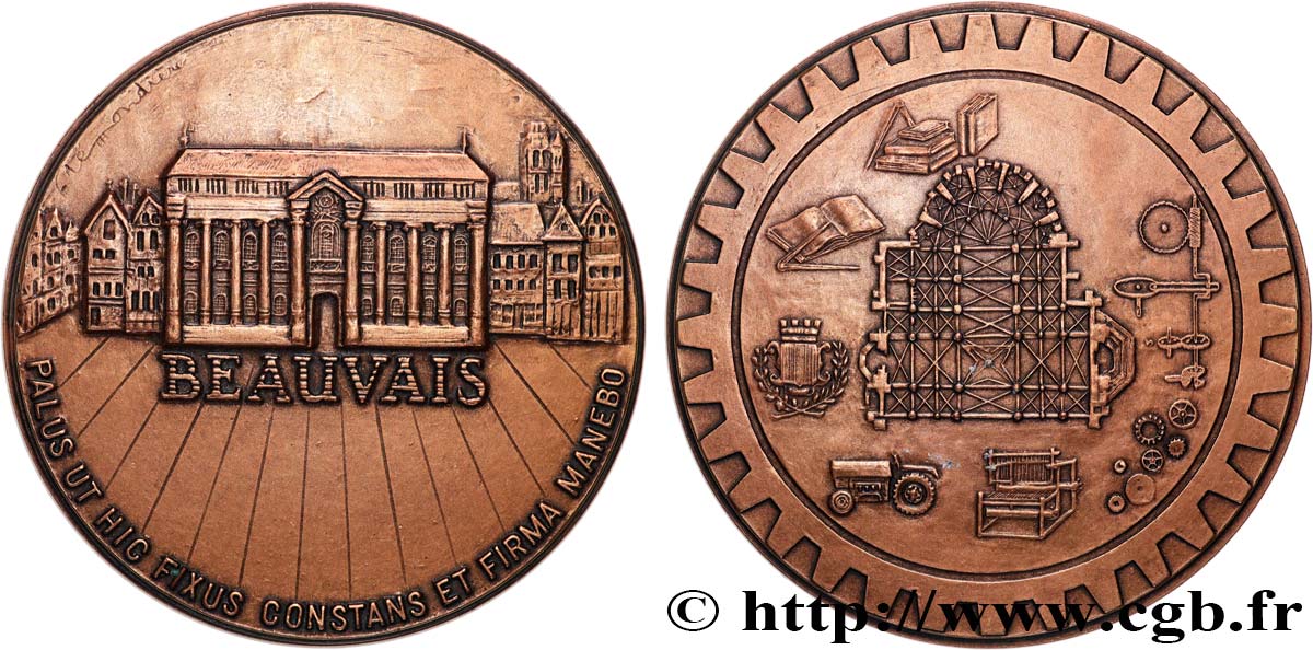 V REPUBLIC Médaille, Beauvais, le Travail AU