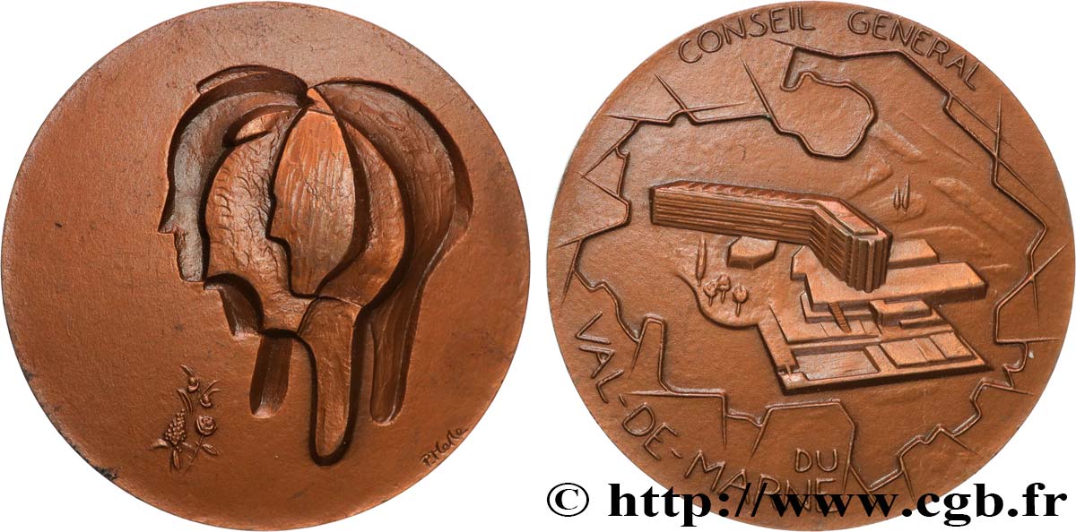 GENERAL, DEPARTEMENTAL OR MUNICIPAL COUNCIL - ADVISORS Médaille, Conseil général du Val-de-Marne AU