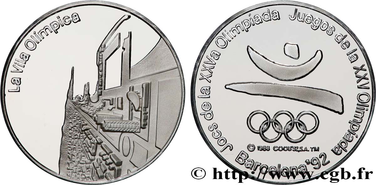 JEUX OLYMPIQUES Médaille, Jeux olympiques de Barcelone, La Vila olimpica fST